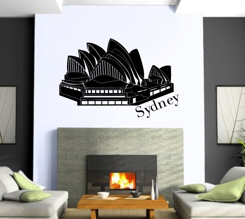 Wall Sticker Vinyl Decal Sydney Opera House Tourism Attraction ig1302