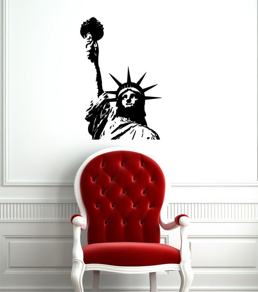 Autocollant mural en vinyle Statue de la Liberté, attraction touristique des États-Unis (ig1300)