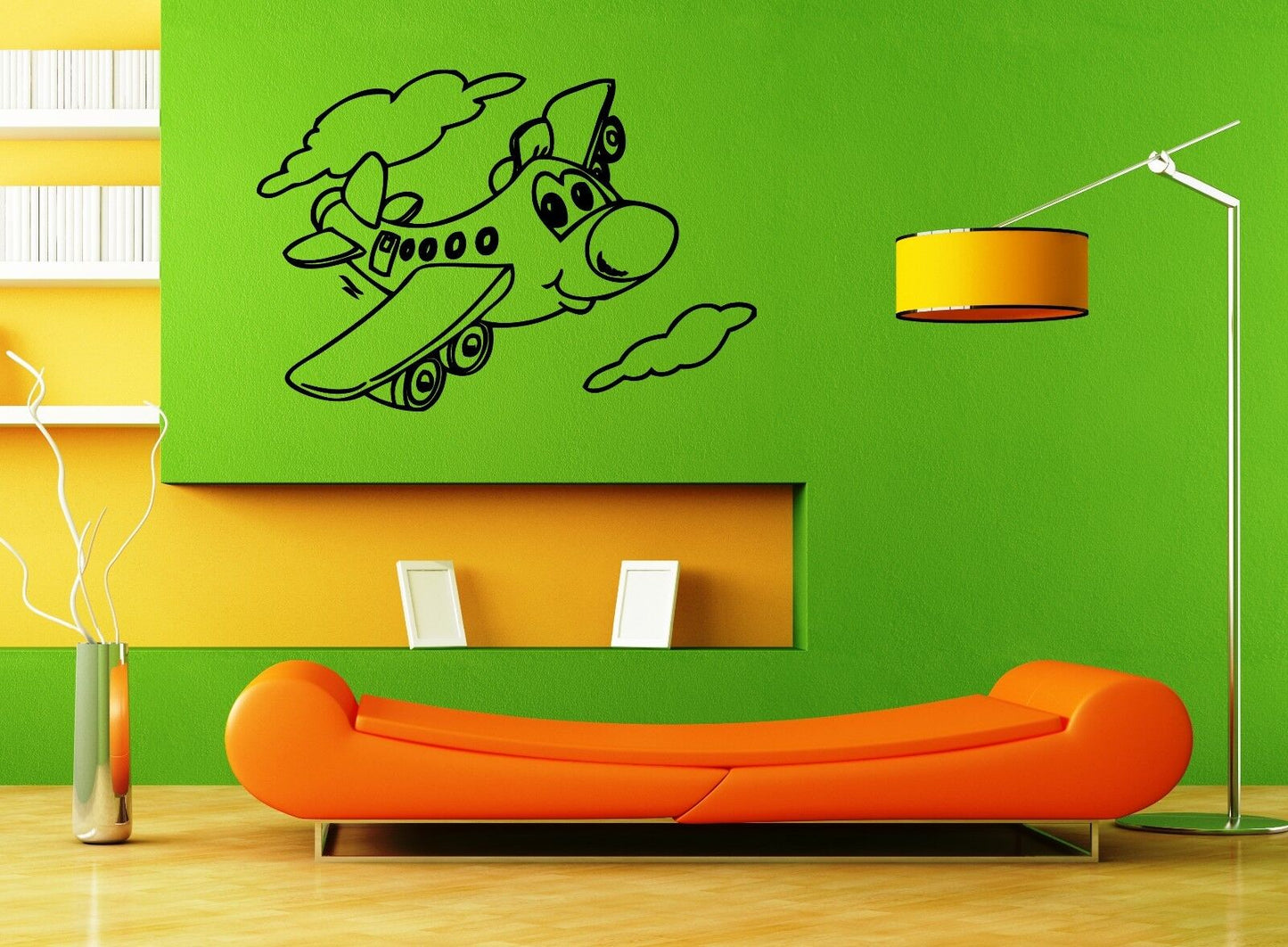 Wall Sticker Vinyl Decal Nursery for Kids Baby Airplane ig1283