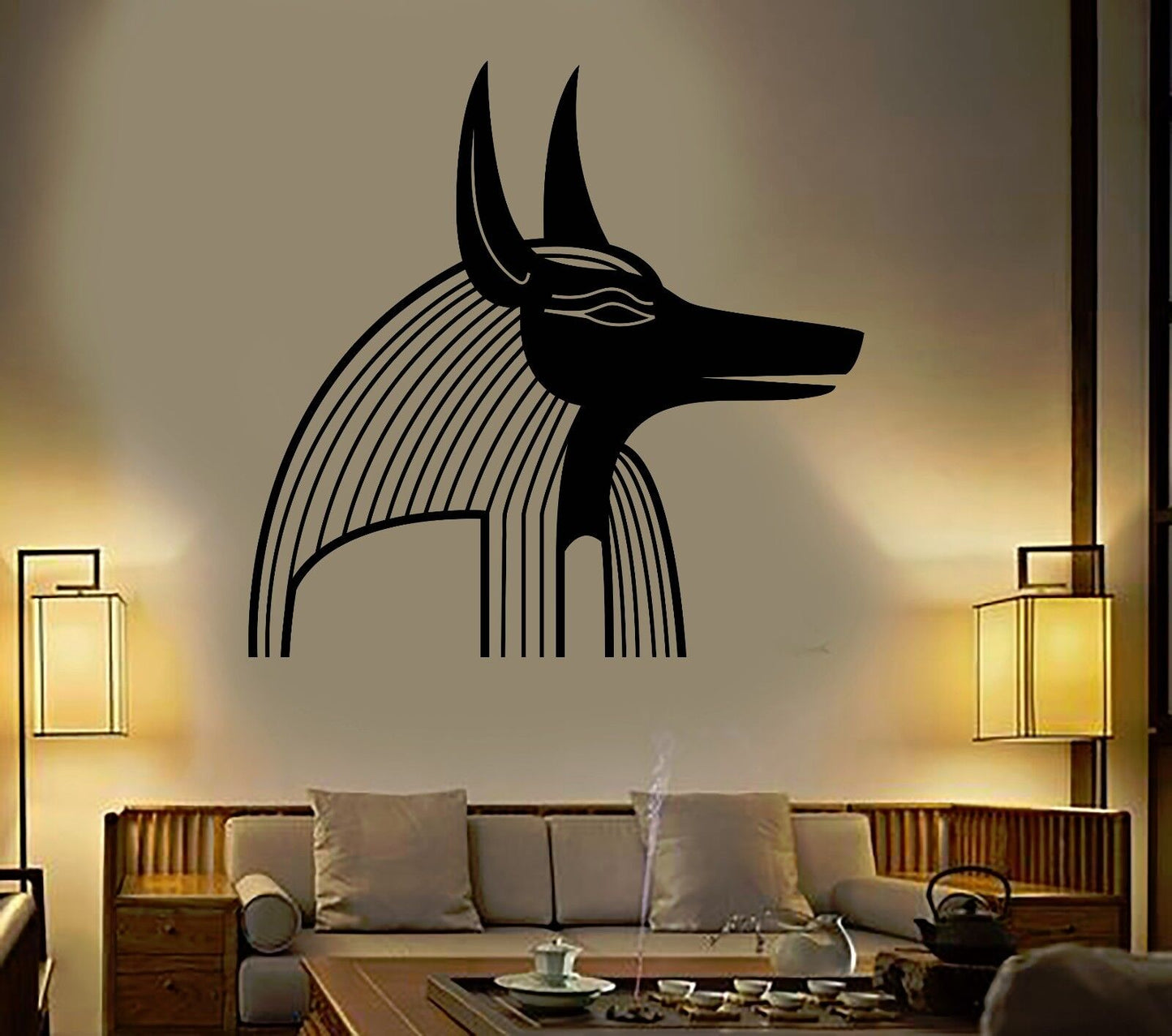 Wall Sticker Vinyl Decal Anubis Egyptian Ancient God Mythology Egypt (ig1262)