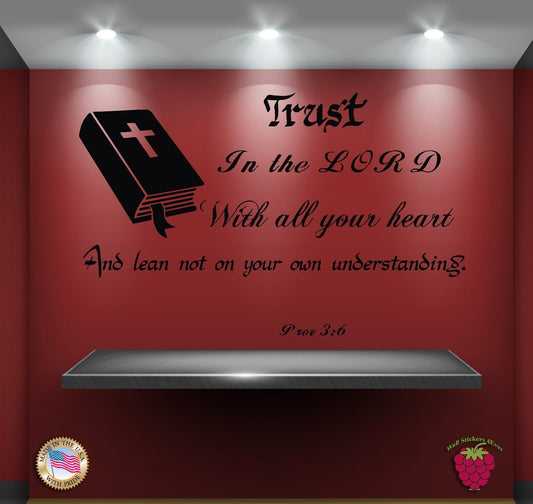 Wall Stickers Bible Quote VerseProv 3:6: in all your ways acknowledge him zz007