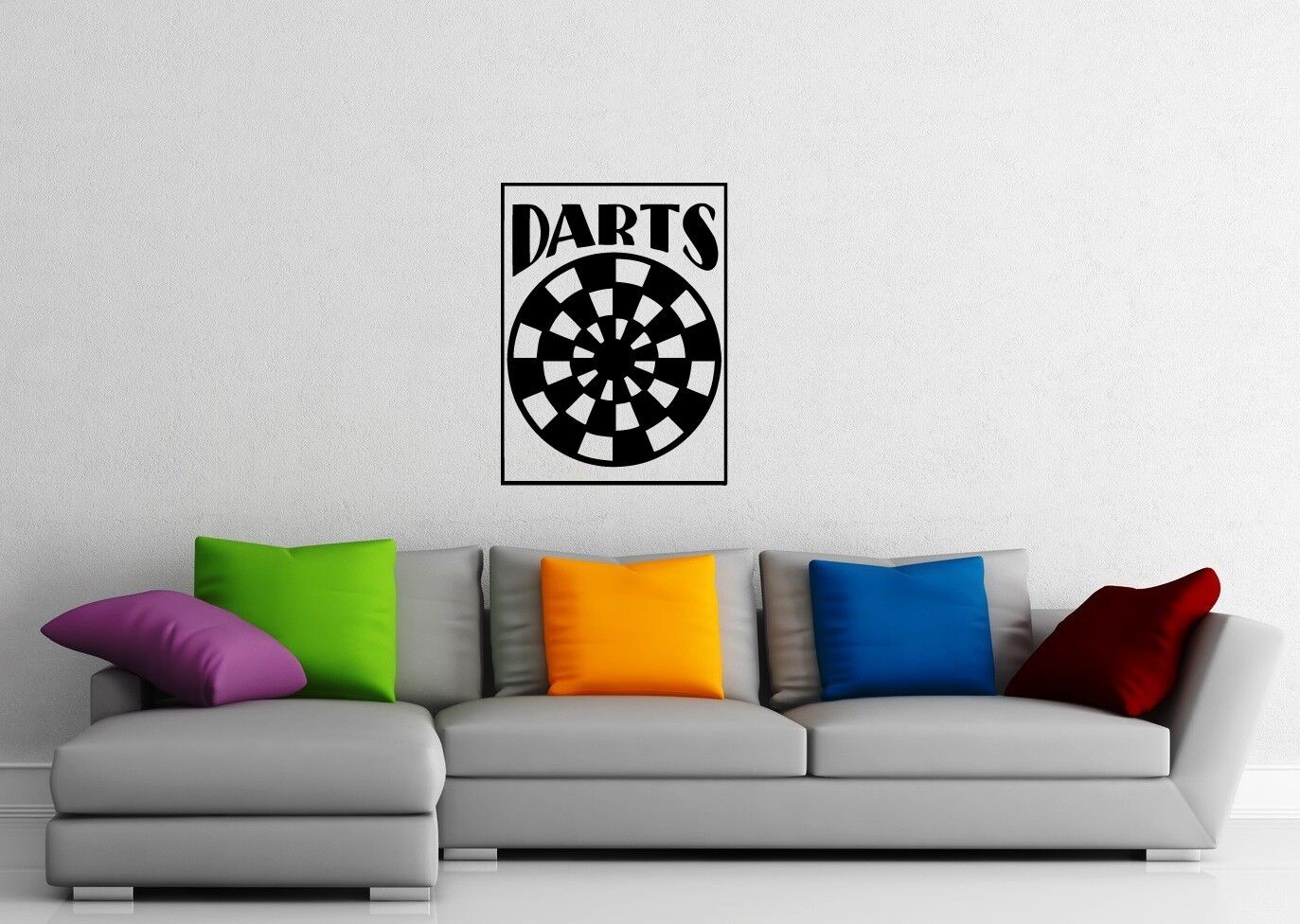 Wandaufkleber, Vinyl, Darts, Zielscheibe, Sport, cooles Design für Wohnzimmer, ig1217