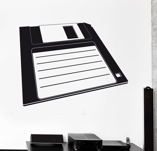 Wall Sticker Vinyl Decal IT PC Retro Computer Diskette Internet Geek (ig1197)