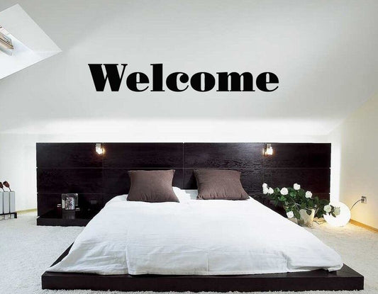 Wall Sticker Vinyl Decal Welcome Witty Quote Decor Bedroom (ig1175)