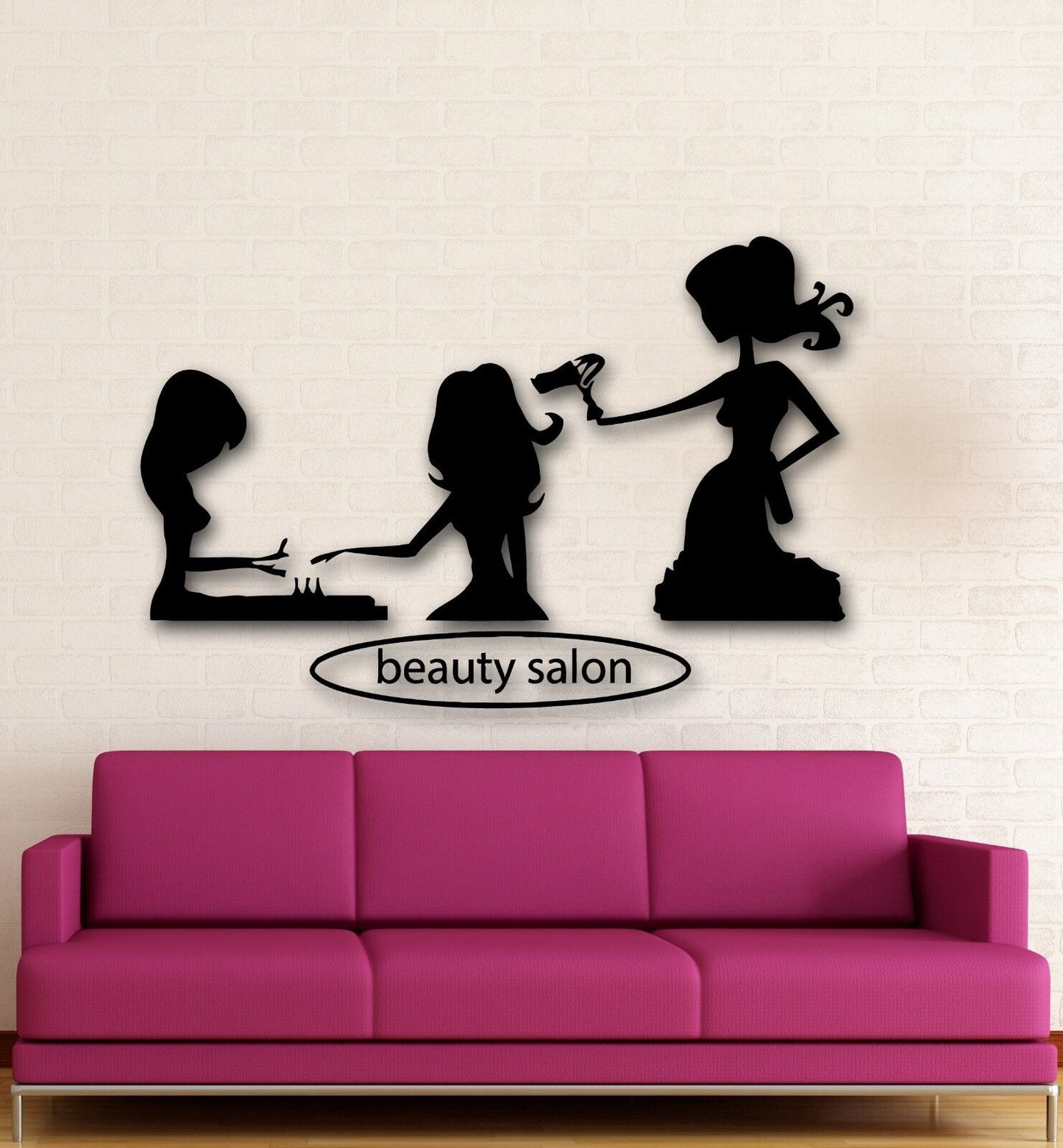 Autocollant mural en vinyle pour Salon de beauté, Salon de coiffure, Spa, coiffeur (ig1128)