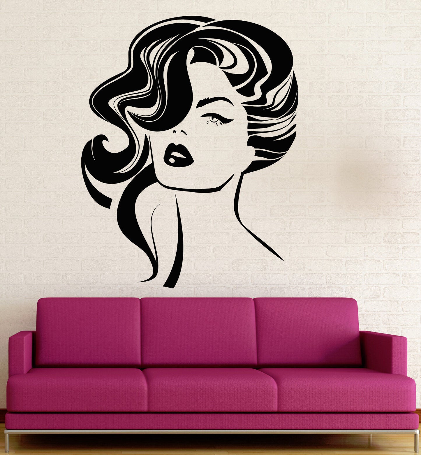 Wall Stickers Vinyl Decal Sexy Woman Hairstyle Fashion Beauty Salon (ig1112)