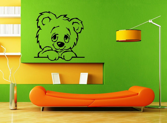 Wall Stickers Vinyl Decal Cute Animal Teddy Bear for Kids Room Nursery (ig1097)