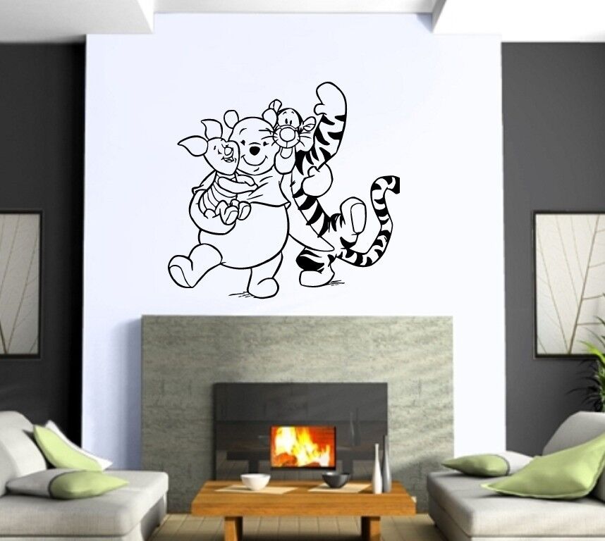 Wall Stickers Vinyl Decal Nursery Winnie The Pooh Cartoon Decor for Kid (ig1058)