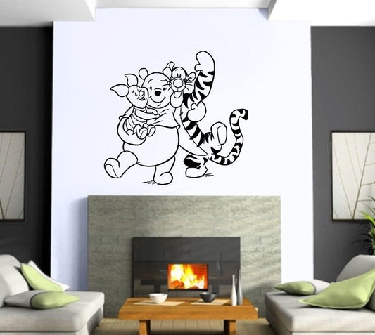 Wall Stickers Vinyl Decal Nursery Winnie The Pooh Cartoon Decor for Kid (ig1058)