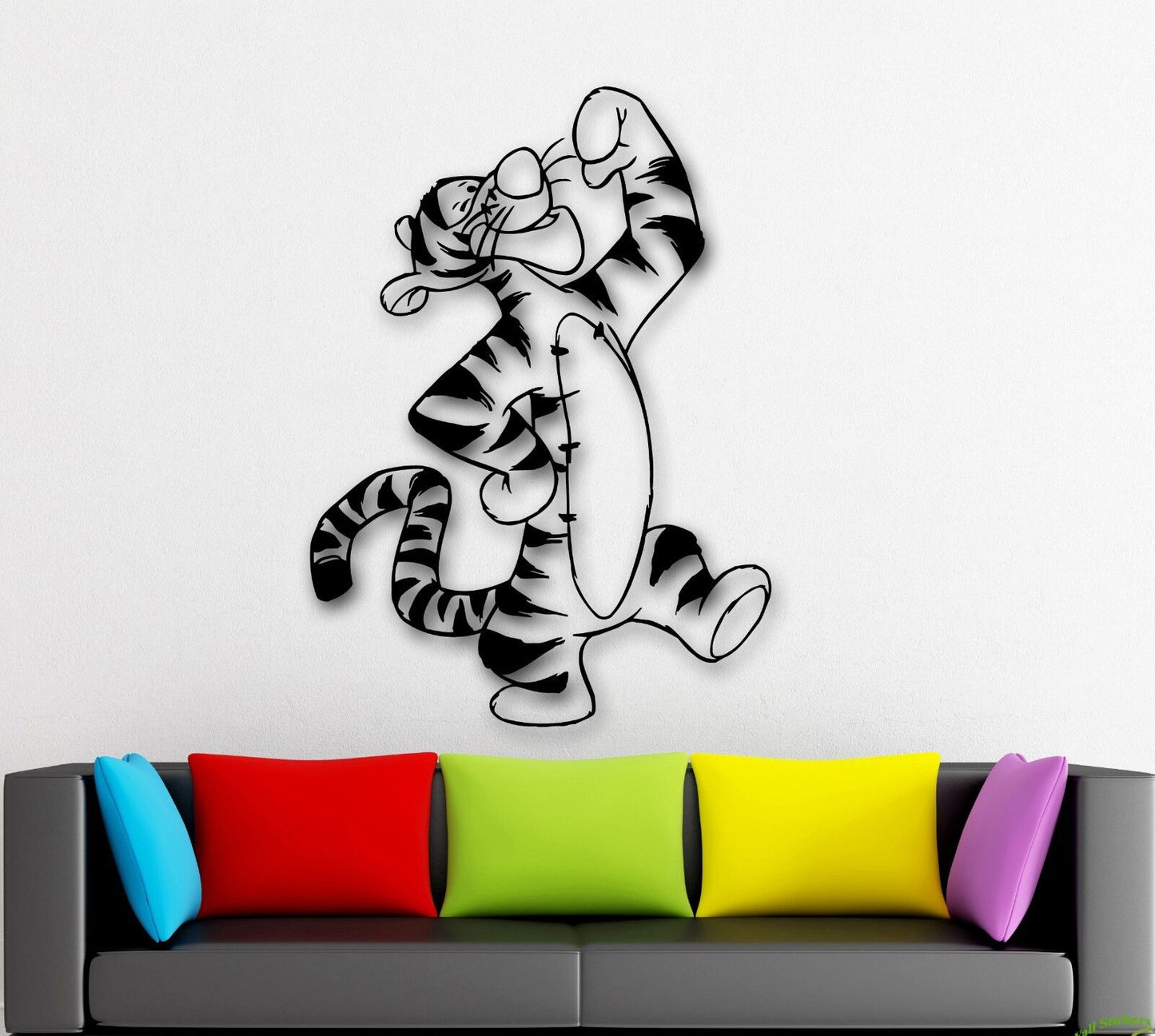 Wandaufkleber, Vinyl, Winnie The Pooh, Cartoon Tigger, Kinderzimmer (ig1047)