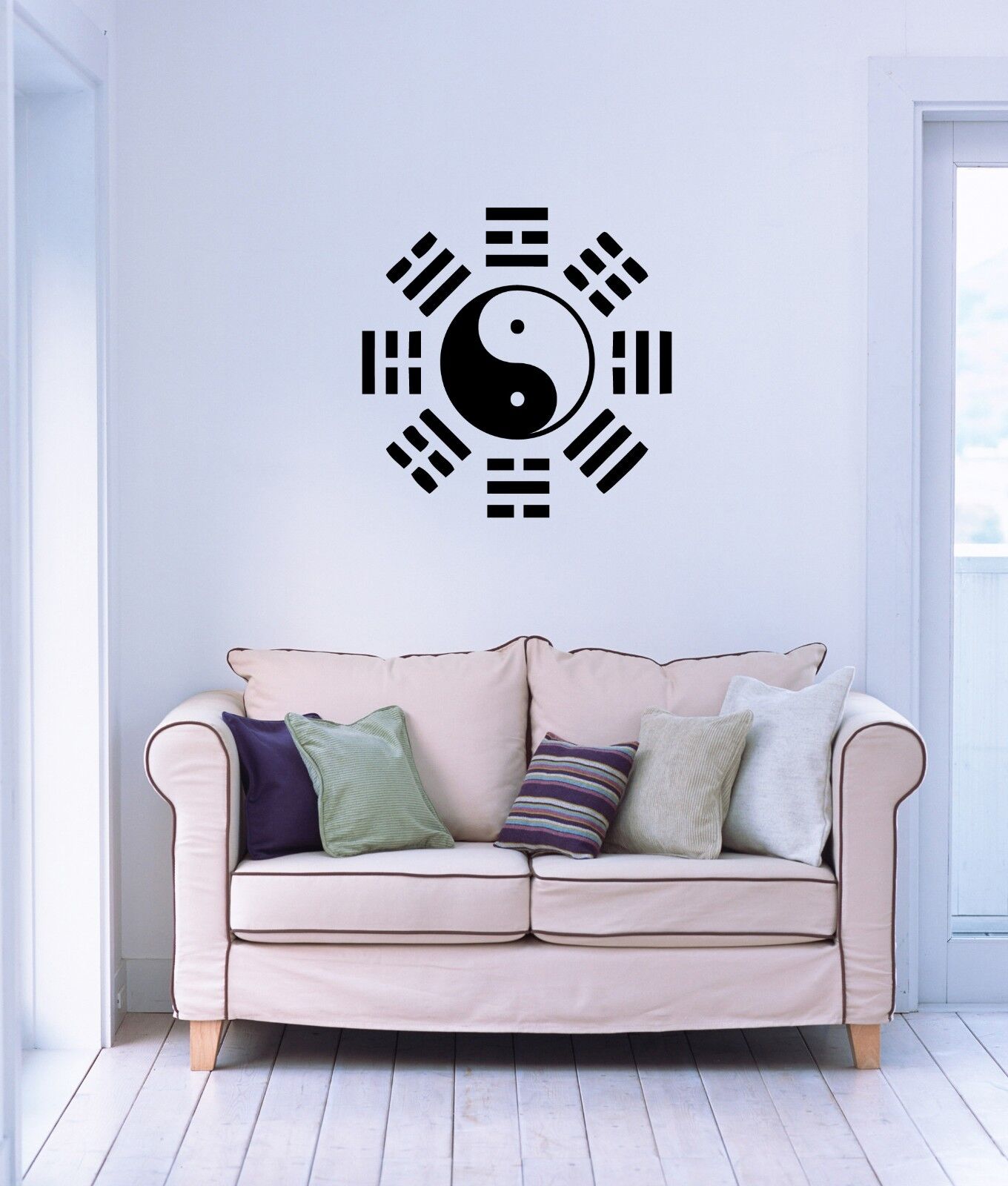 Wall Stickers Vinyl Decal Yin Yang Taiji Oriental Chinese Philosophy (ig986)