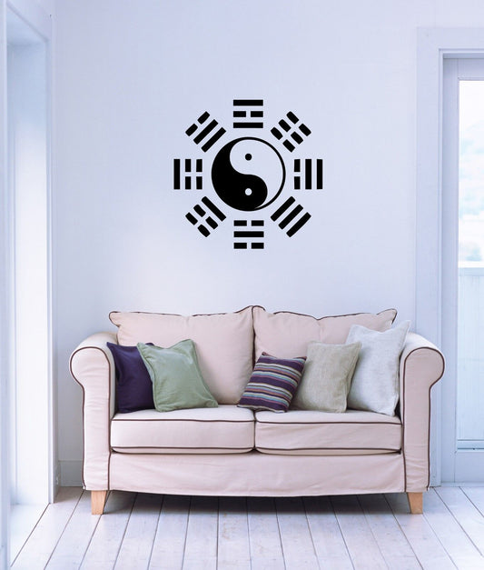 Wall Stickers Vinyl Decal Yin Yang Taiji Oriental Chinese Philosophy (ig986)