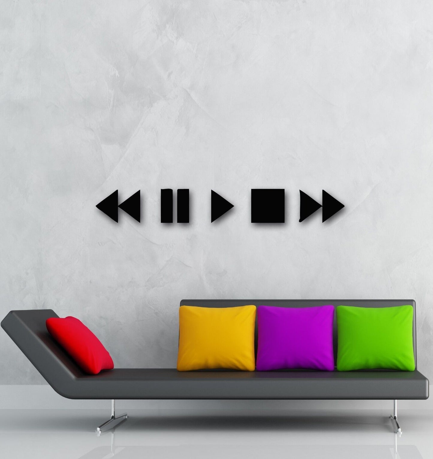 Wall Stickers Vinyl Decal Audio Video Button Modern Home Decor (ig983)