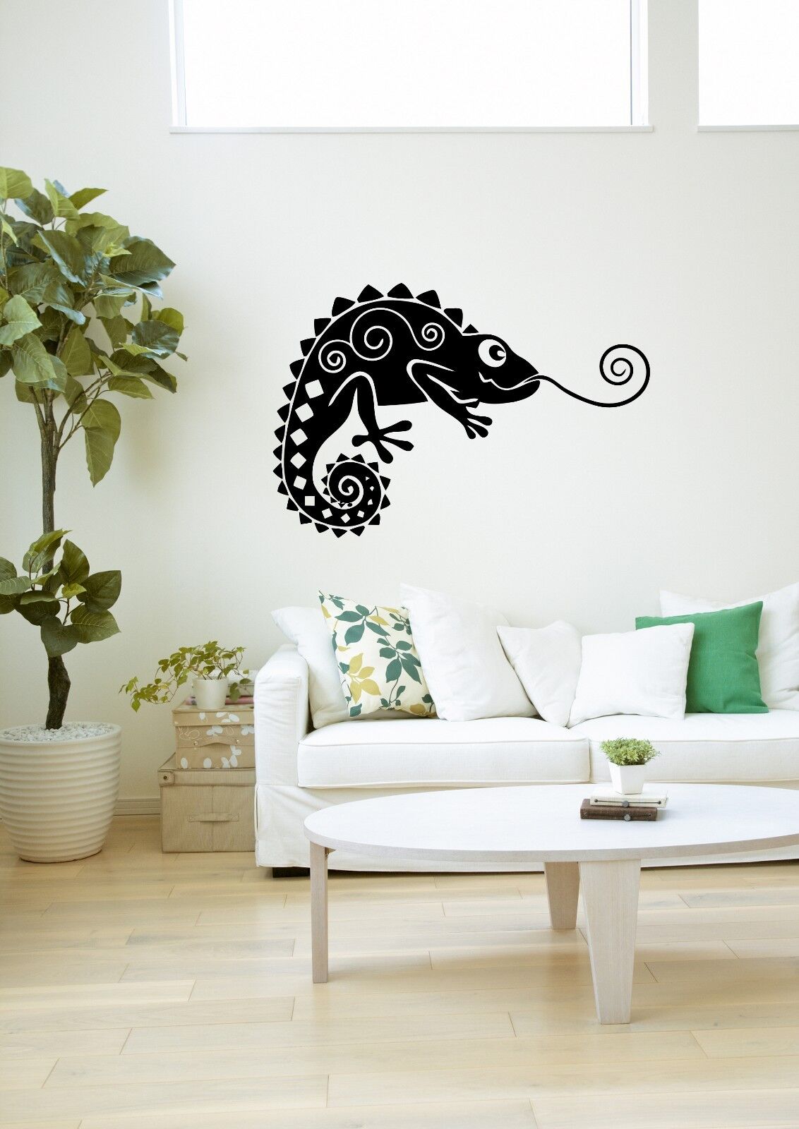 Wall Stickers Vinyl Decal Chameleon Lizard Reptile Animal Room Decor (ig980)