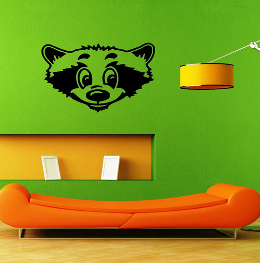 Wall Stickers Vinyl Decal Positive Raccoon Animal Kids Room Nursery (ig975)