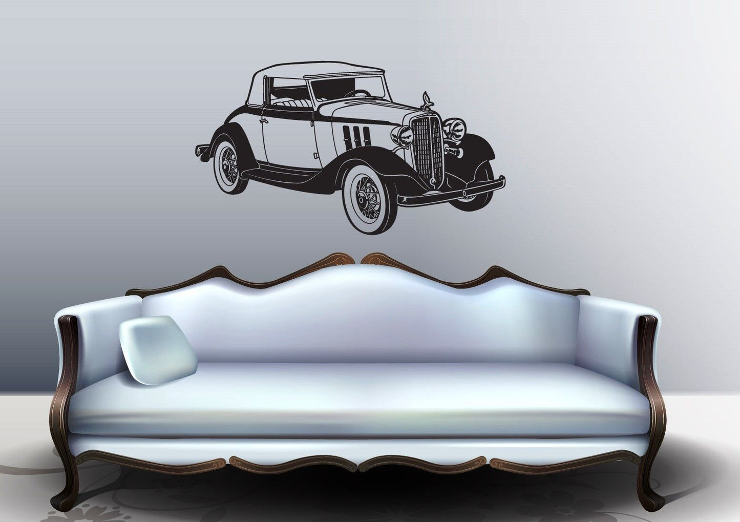 Wall Stickers Vinyl Decal Vintage Retro Old Car Garage (ig920)