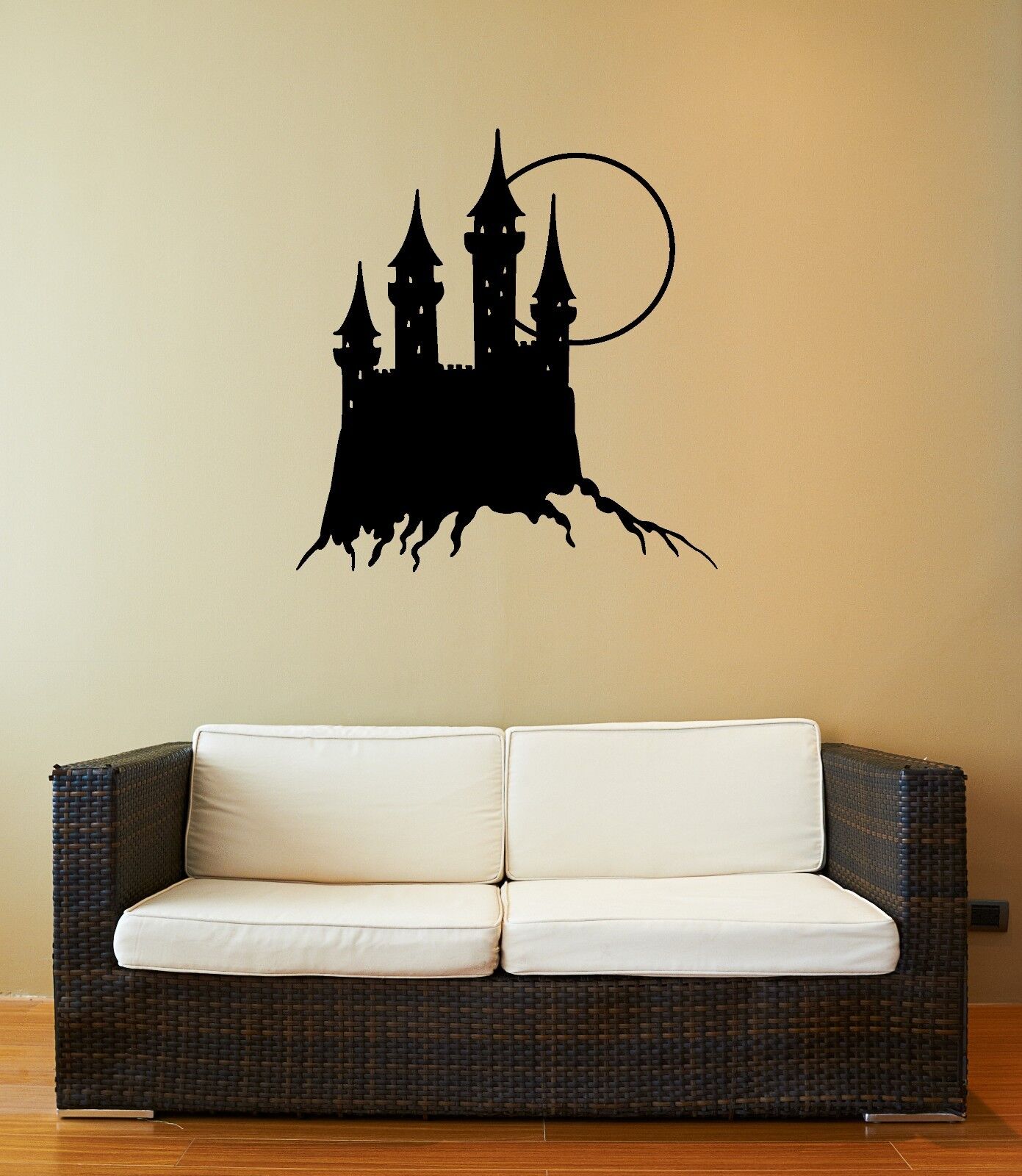 Wall Stickers Vinyl Decal Medieval Castle Scary Horror Full Moon (ig912)