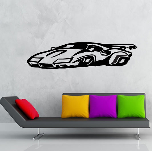 Wall Stickers Vinyl Decal Sport Car Garage Race Speed (ig896)