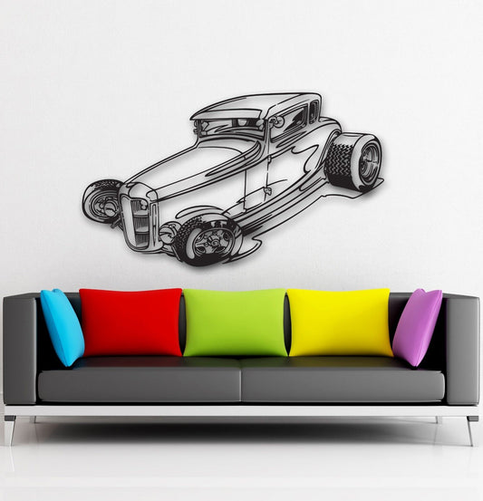 Wall Stickers Vinyl Decal Car Vintage Retro Garage Nice Decor Home (ig894)