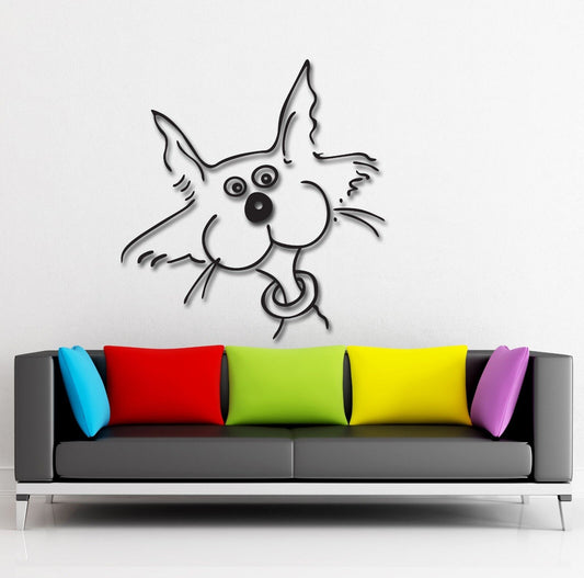 Wall Stickers Vinyl Decal Funny Cat Animal Pet Decor for Kids Room Baby (ig891)