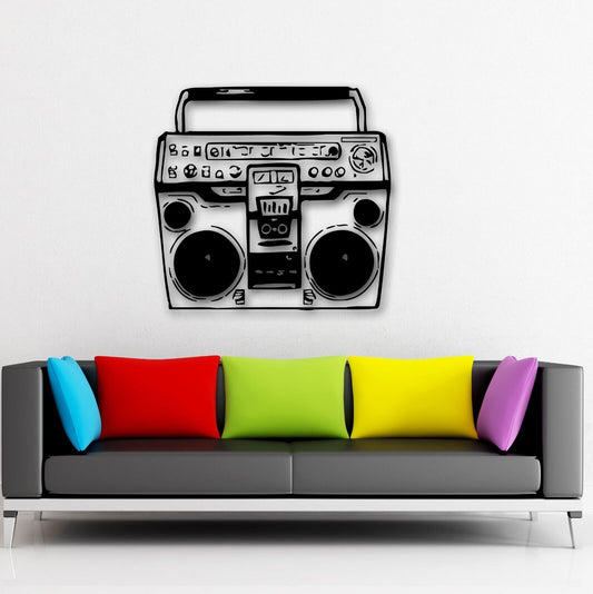 Wall Stickers Vinyl Decal Tape Recorder Vintage Music Retro (ig871)