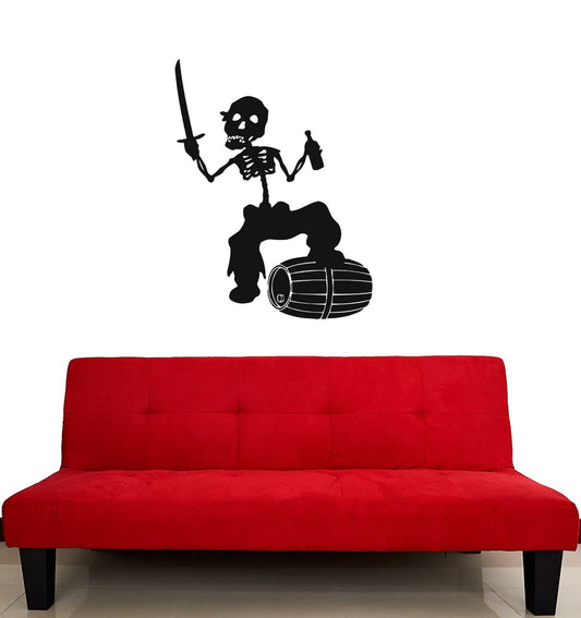 Wall Stickers Vinyl Decal Dead Pirate Sabre Nursery Baby Room (ig865)