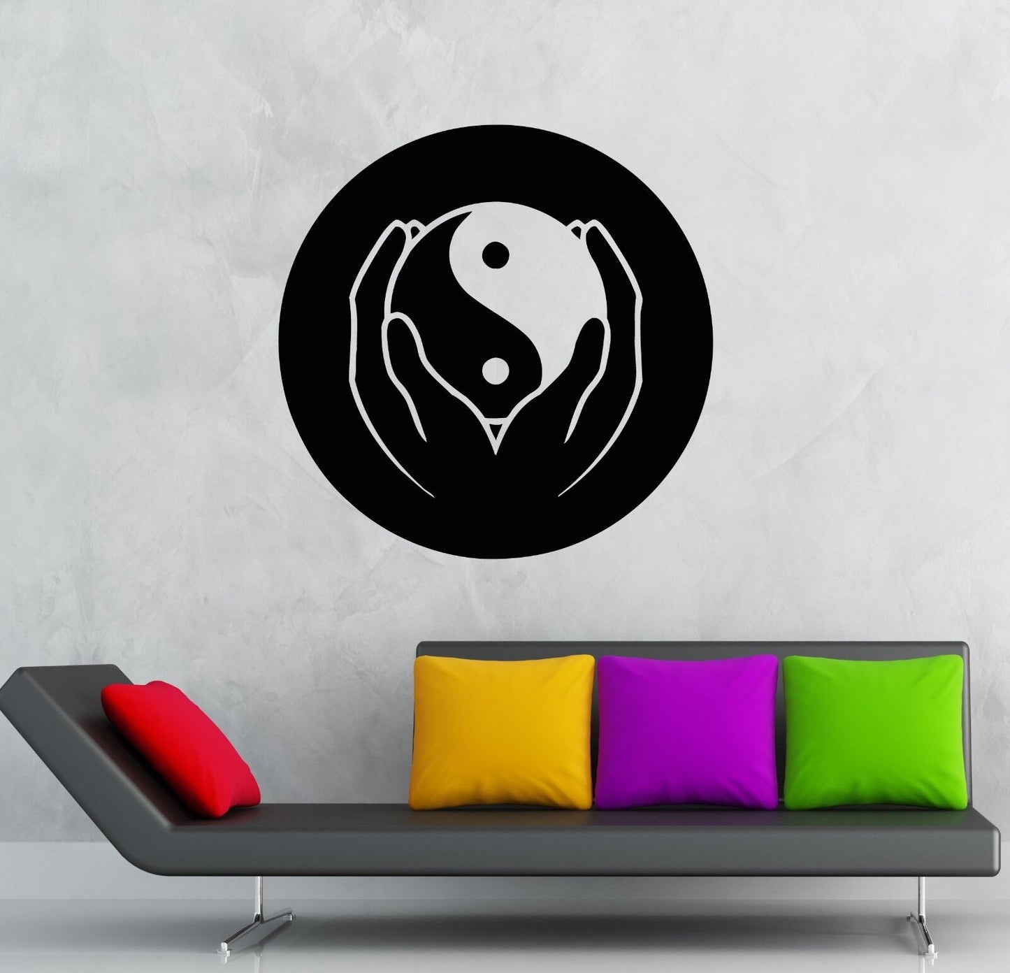 Wall Stickers Vinyl Decal Taiji Yin Yang Chinese Philosophy Taoism (ig857)