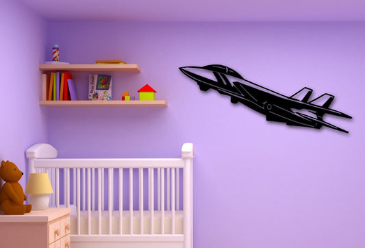 Wandaufkleber, Vinyl, Flugzeug, Kampfflugzeug, Luftfahrt, Dekoration für Babyzimmer (ig837)