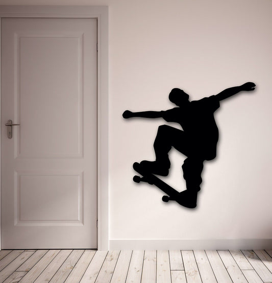 Wall Stickers Vinyl Decal Skateboarder Extreme Action Sports Board (ig831)