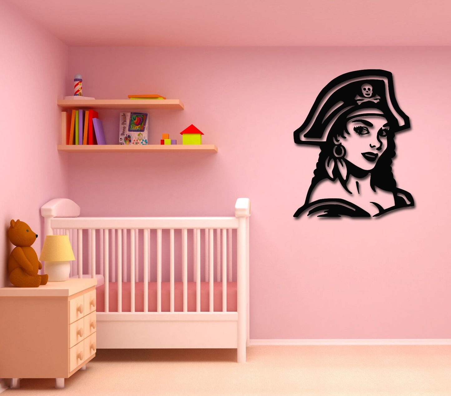 Wall Stickers Vinyl Decal Sexy Sailor Pirate Girl in the Hat (ig811)