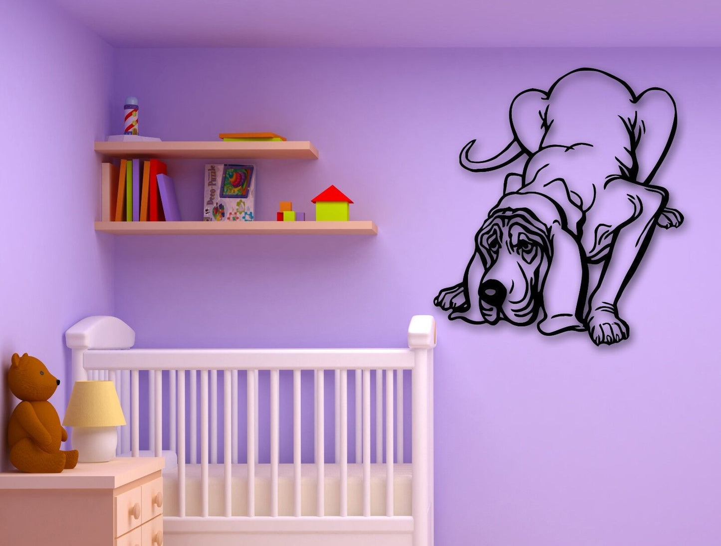 Wall Stickers Vinyl Decal Pets Puppy Dog Animal for Kids Room Nursery (ig810)