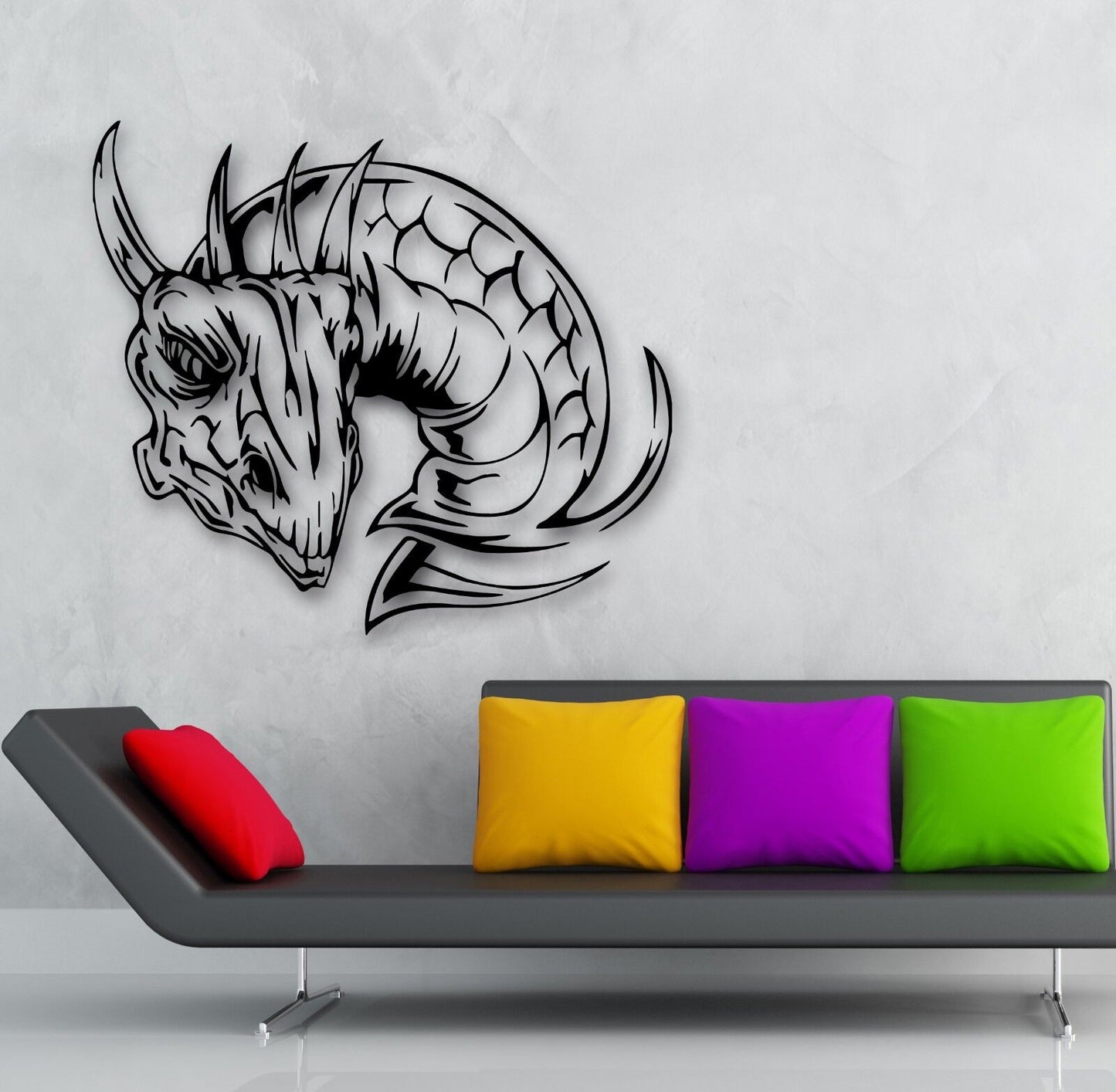 Wall Stickers Vinyl Decal Dragon Tale Fantasy Cool Kids Room Decor (ig801)