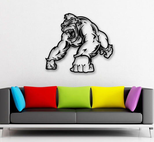 Wall Stickers Vinyl Decal Furious Monkey Jungle Animal Coolest Decor (ig777)