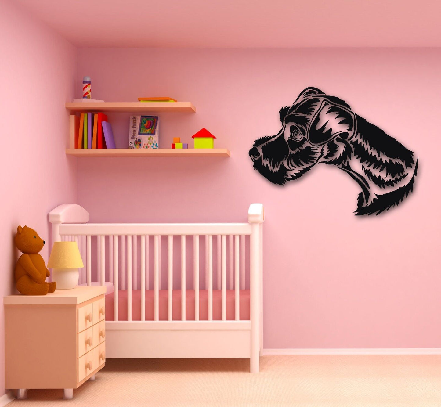 Wall Stickers Vinyl Decal Dog Puppy Animal for Kids Baby Room (ig759)