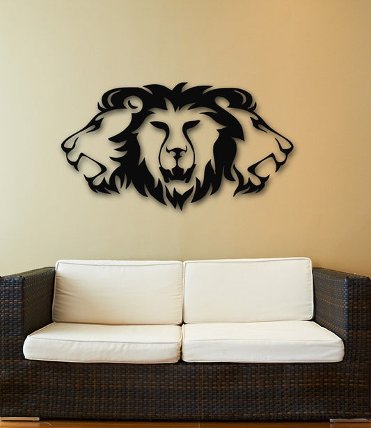 Wall Stickers Vinyl Decal Lion Tribal Symbol Animal Great Room Decor (ig754)