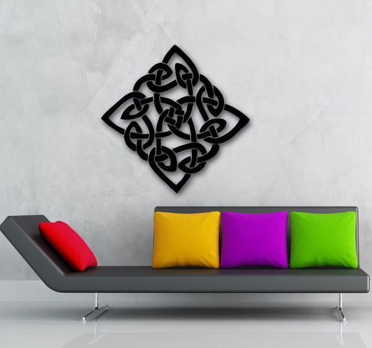 Wall Stickers Vinyl Decal Celtic Cross Symbol Druid Religion Ireland (ig752)