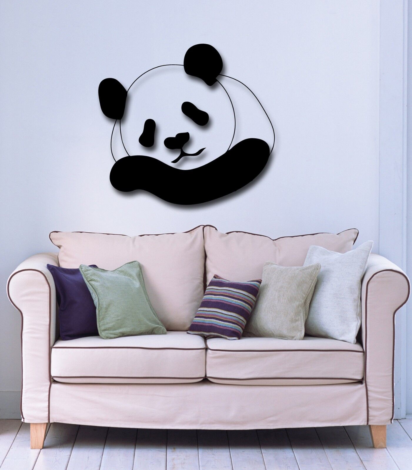 Autocollants muraux en vinyle, Animal Panda, superbe décor pour chambre d'enfant (ig734)