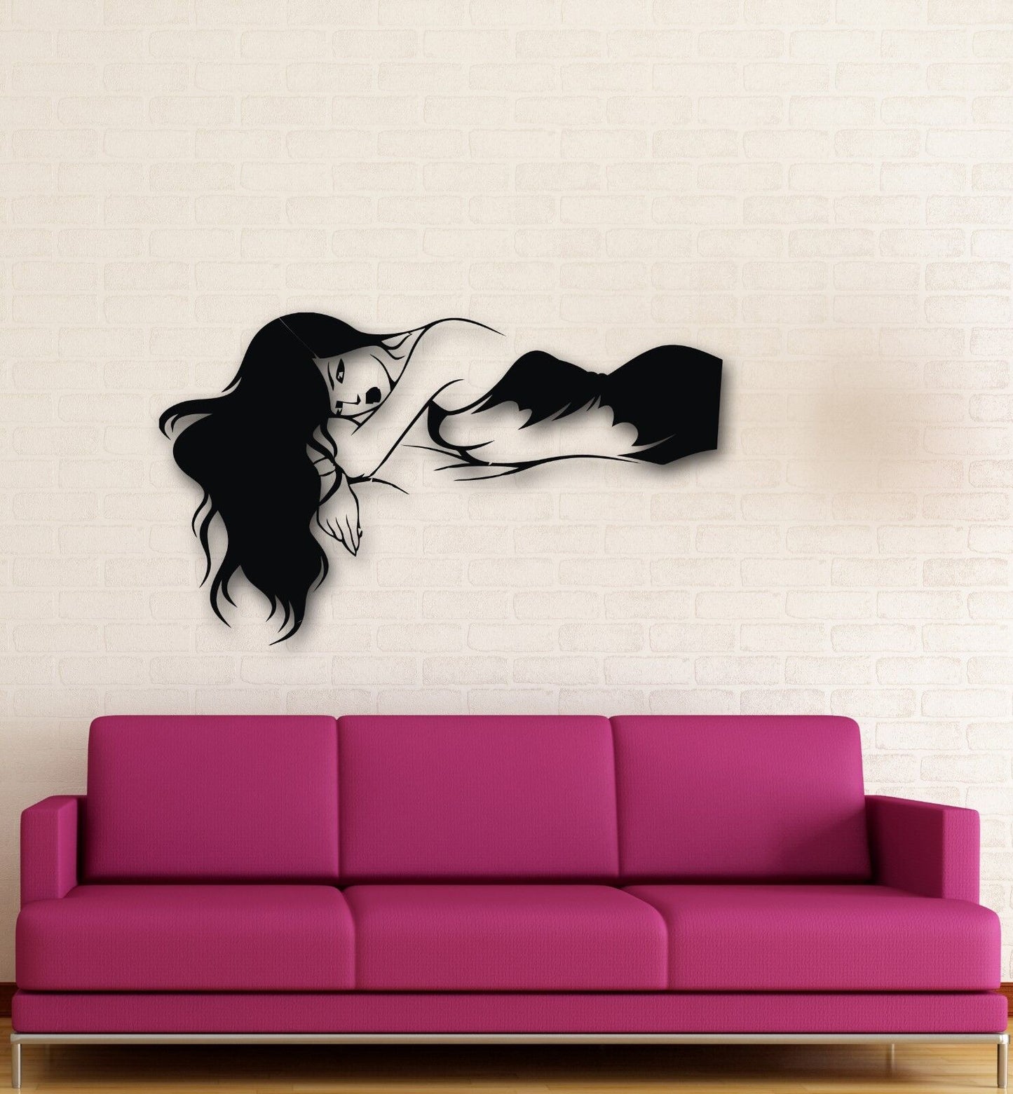 Wall Stickers Vinyl Decal Lying Sexy Girl in Dress Cool Decor (ig719)