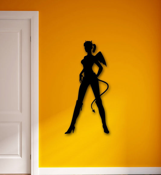 Wall Stickers Vinyl Decal Sexy Girl Demon Undead Horror (ig711)