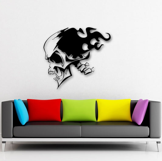 Wall Stickers Vinyl Decal Death Skull Tattoo Dead Coolest Room Decor (ig684)