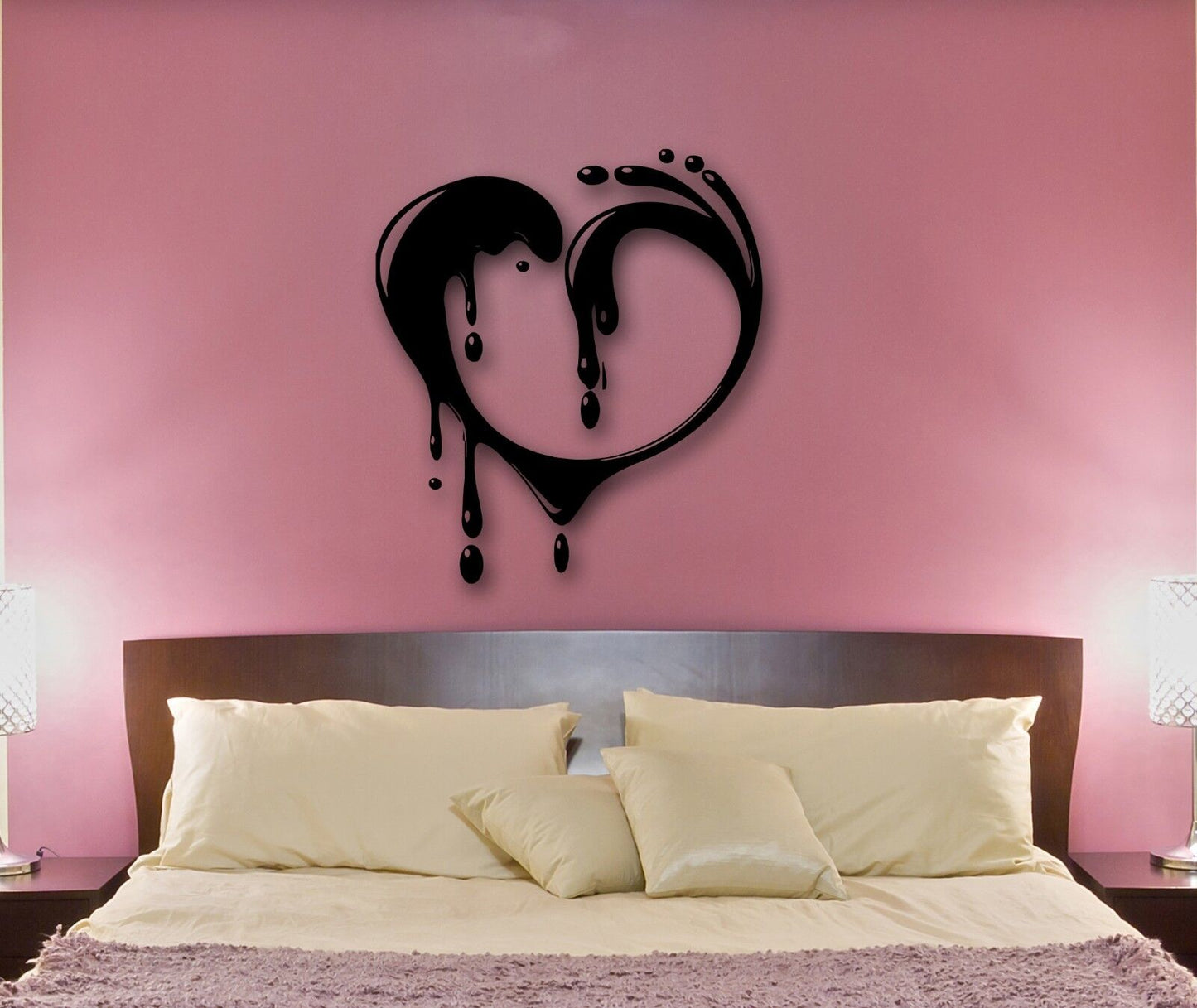 Wall Stickers Vinyl Decal Romantic Love Heart Great Bedroom Decor (ig669)