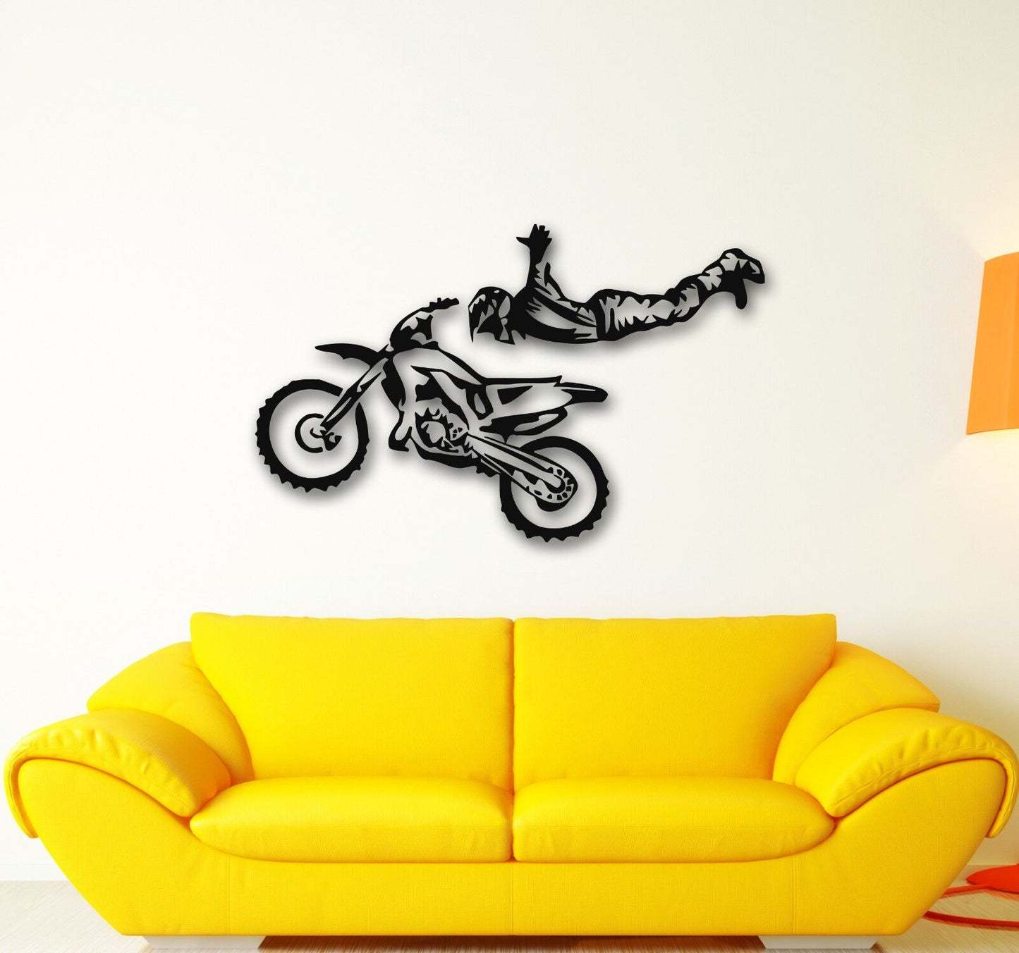 Wall Stickers Vinyl Decal Motorcycle Sports Extreme Freestyle Stunts (ig666)