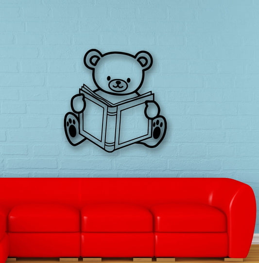 Wall Stickers Vinyl Decal Teddy Bear Book ABC Study Kids Room Nursery (ig664)