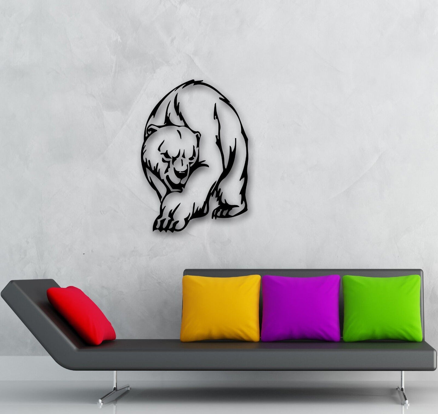 Wall Stickers Vinyl Decal Polar Bear Animal Predator (ig651)