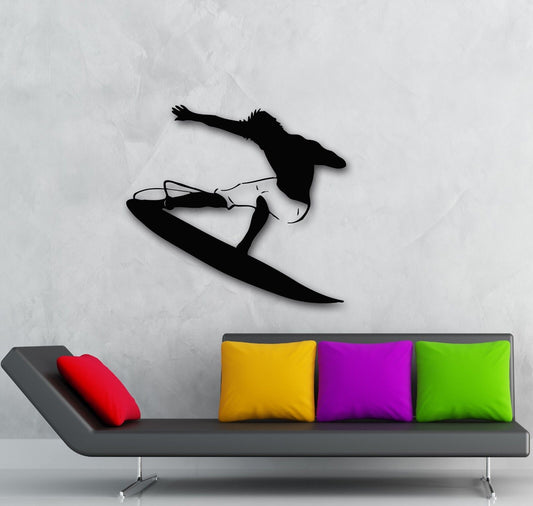 Wall Stickers Vinyl Decal Extreme Sports Surfing Recreation Ocean (ig646)