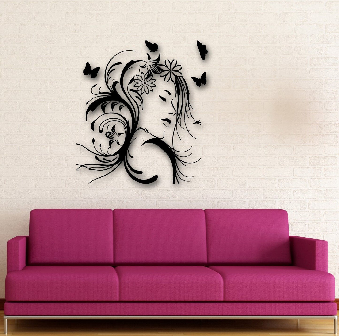 Wall Stickers Vinyl Decal Abstract Beautiful Girl Great Room Decor (ig641)