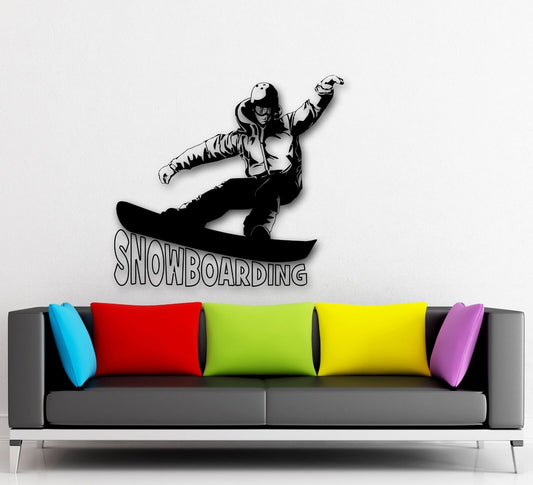 Wall Stickers Vinyl Decal Snowboarding Extreme Winter Sports (ig640)