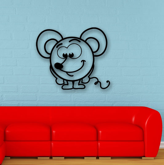 Wall Stickers Vinyl Decal Positive Mouse for Children's Room Nursery (ig631)