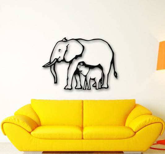 Wall Stickers Vinyl Decal Elephant Baby Animal Nice Room Decor (ig615)