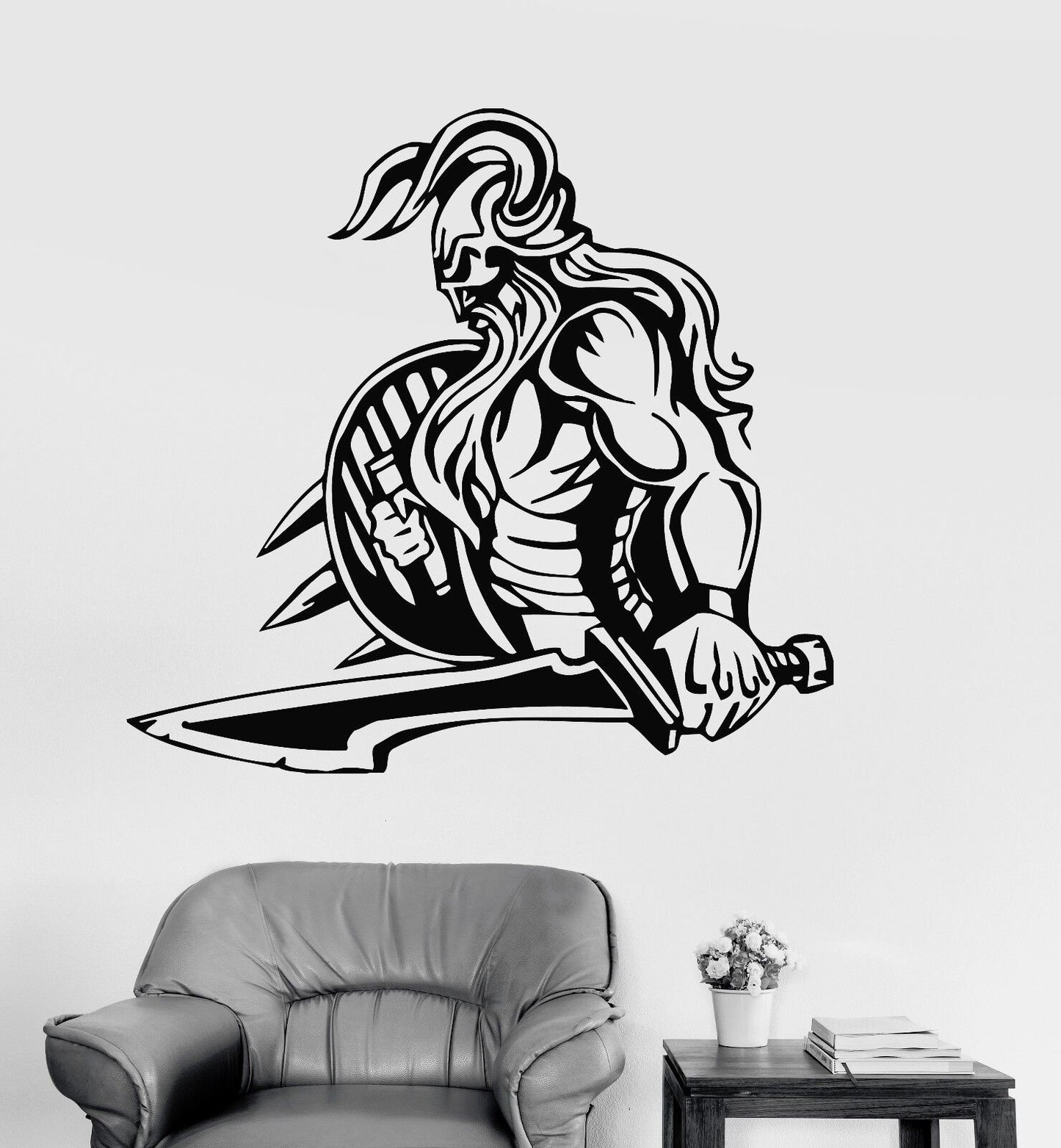 Wall Stickers Vinyl Decal Viking Medieval Knight War North (ig586)